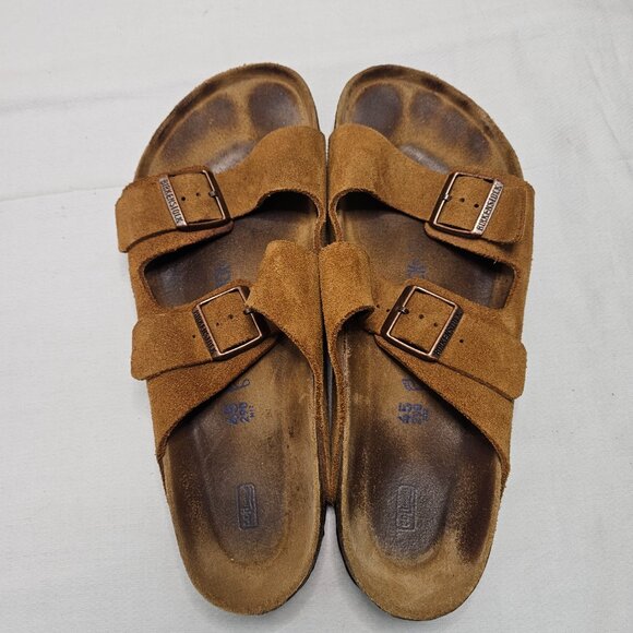 Birkenstock 290 Arizona Sandals Brown Leather Buckle Germany Men\'s Size 45 US 12 main image 7